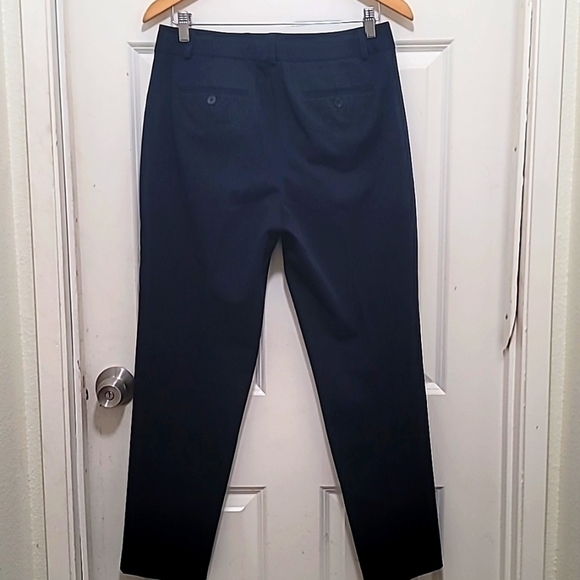 TALBOTS HERITAGE WOMEN'S STRAIGHT LEG DRESSING PANTS DARK BLUE SIZE 8 - Picture 3 of 6
